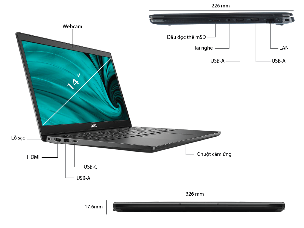 Laptop Dell Latitude 3420 L3420I5SSDFB